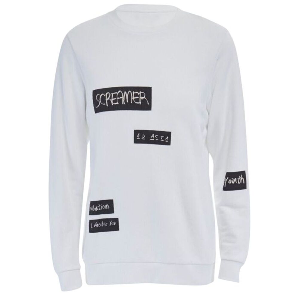 Raf Simons x Joyce abstract patchwork cotton swea… - image 1